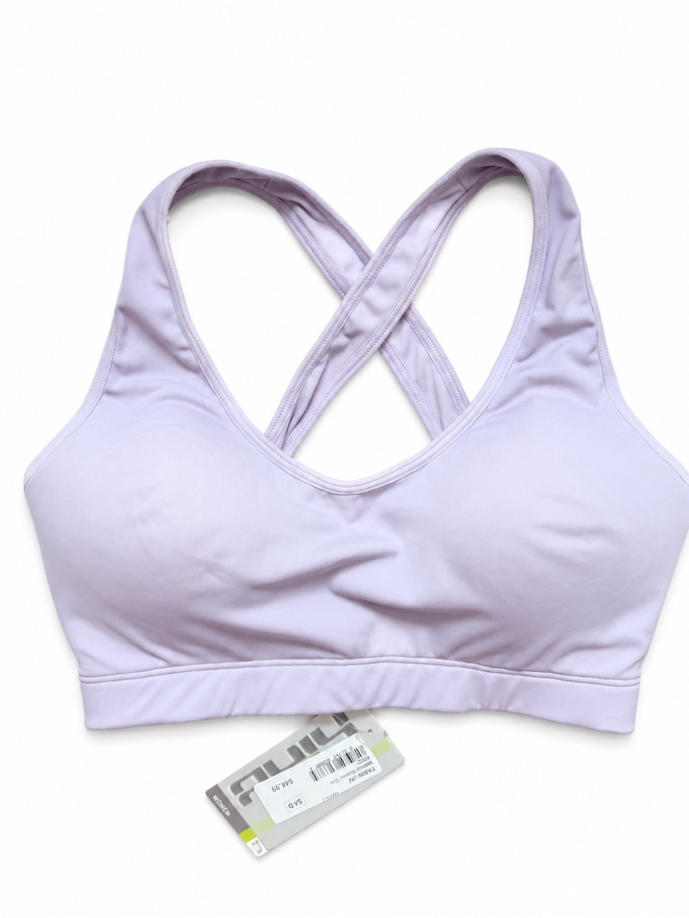 Hind Motion Sensor Lavender Sports Bra 34D NWT Crisscross Back